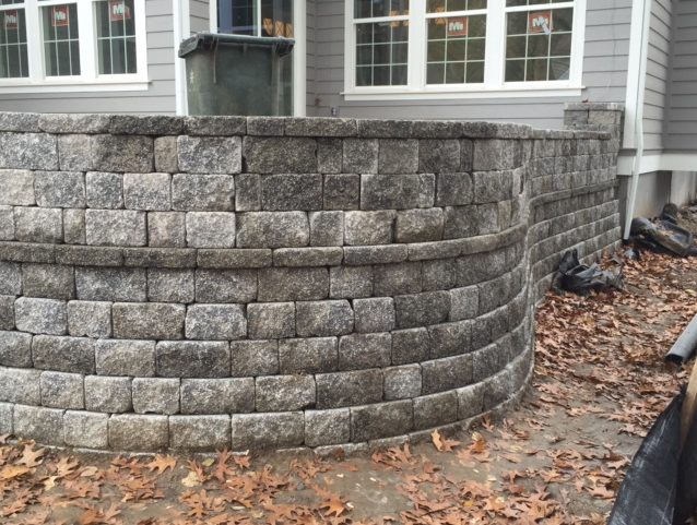 Check out this retaining wall installed July 2017 and built to last for years to come!