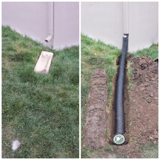 Lawn Services With Kohler Outdoor Help With Drainage Issues french drain image